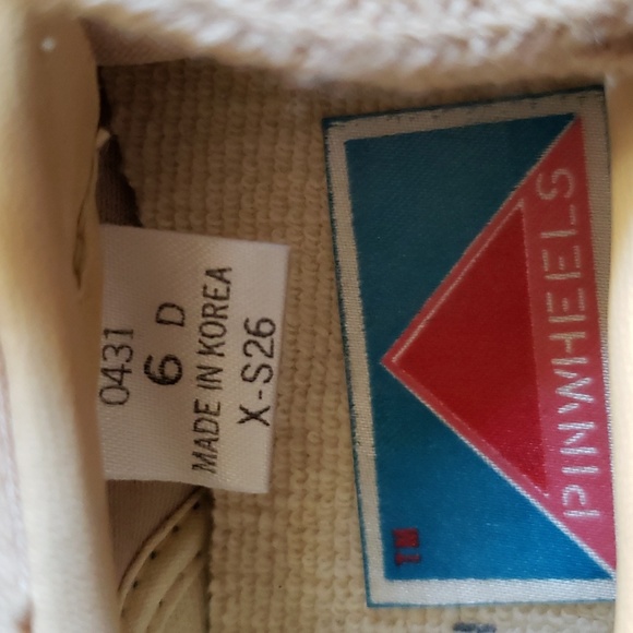 NEW vintage Pinwheels Womens Duck Shoe Boots Size 6 blue and tan - Picture 3 of 3